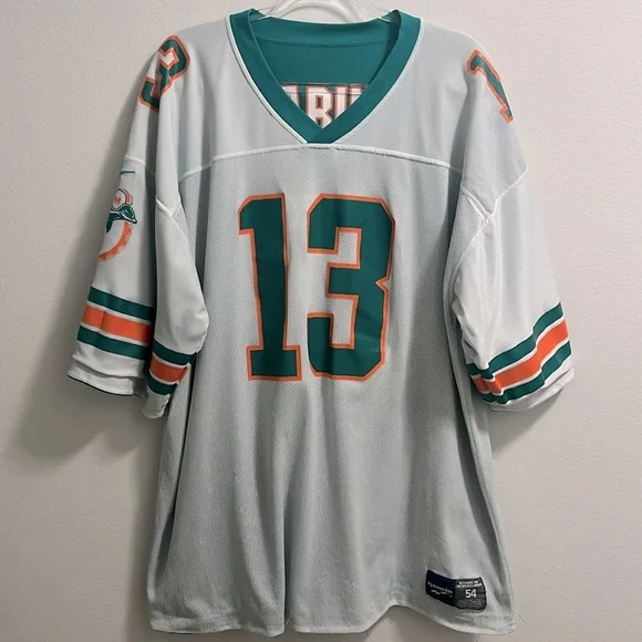 Vintage Reebok Size 54 Dan Marino Reversible Dolphins Jersey - Picture 1 of 16